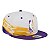 Boné New Era 950 All-Star Los Angeles Lakers Roxo e Branco - Imagem 3