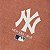 Camiseta New Era Regular New York Yankees Laranja Telha - Imagem 3