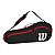 Raqueteira Wilson Advantage 25 Preto e Vermelho - Imagem 1