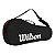 Raqueteira Wilson Advantage 25 Preto e Vermelho - Imagem 2