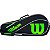 Raqueteira Wilson Advantage 3Pack Preto e Verde - Imagem 1