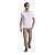 Camisa Polo Reserva Enxuto Friso Unico Branco e Marinho - Imagem 4