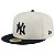 Boné New Era 5950 New York Yankees Off White e Preto - Imagem 1