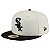 Boné New Era 5950 Chicago White Sox Off White e Preto - Imagem 1