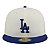 Boné New Era 5950 Los Angeles Dodgers Off White e Preto - Imagem 2