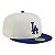 Boné New Era 5950 Los Angeles Dodgers Off White e Preto - Imagem 3