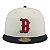 Boné New Era 5950 Boston Red Sox Off White e Preto - Imagem 2