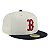 Boné New Era 5950 Boston Red Sox Off White e Preto - Imagem 3