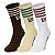 Meia New Era 3 Pares Cano Longo Branded Sortido - Imagem 1