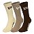 Meia New Era 3 Pares Cano Longo Branded Sortido Bege - Imagem 1