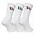 Meia New Era 3 Pares Cano Longo Branded Branco - Imagem 2