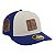 Boné New Era Quilted 5950 Los Angeles Dodgers Azul e Bege - Imagem 3