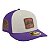 Boné New Era Quilted 5950 Los Angeles Lakers Roxo e Bege - Imagem 3