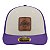Boné New Era Quilted 5950 Los Angeles Lakers Roxo e Bege - Imagem 2