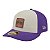 Boné New Era Quilted 5950 Los Angeles Lakers Roxo e Bege - Imagem 1