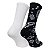 Meia New Era Cano Longo Paisley Crew 2 Pares Preto e Branco - Imagem 3