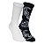 Meia New Era Cano Longo Paisley Crew 2 Pares Preto e Branco - Imagem 2