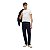 Camiseta Tommy Hilfiger Logo Tee Masculino Marfim Claro - Imagem 4