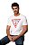 Camiseta Guess Triangulo Desgastado Masculino Branco - Imagem 4