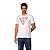 Camiseta Guess Triangulo Desgastado Masculino Branco - Imagem 1