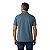 Camisa Polo Guess Silk Peito Frisos Gola Azul Petróleo - Imagem 2
