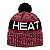Gorro New Era Knit Miami Heat Masculino Vermelho e Preto - Imagem 2