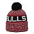 Gorro New Era Knit Chicago Bulls Preto e Vermelho - Imagem 3