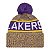 Gorro New Era Knit Los Angeles Lakers Roxo e Amarelo - Imagem 3