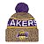 Gorro New Era Knit Los Angeles Lakers Roxo e Amarelo - Imagem 1