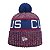 Gorro New Era Knit Chicago Cubs Azul e Vermelho - Imagem 2