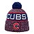 Gorro New Era Knit Chicago Cubs Azul e Vermelho - Imagem 1