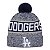 Gorro New Era Knit Los Angeles Dodgers Azul e Branco - Imagem 1