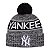 Gorro New Era Knit New York Yankees Marinho e Branco - Imagem 1