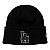 Gorro New Era Knit Chrome Los Angeles Dodgers Preto - Imagem 1