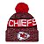 Gorro New Era Knit Tri Color Kansas City Chiefs Vermelho - Imagem 1
