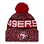 Gorro New Era Knit Tri Color San Francisco 49ers Vermelho - Imagem 1