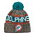 Gorro New Era Knit Tri Color Miami Dolphins Azul e Laranja - Imagem 1