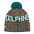 Gorro New Era Knit Tri Color Miami Dolphins Azul e Laranja - Imagem 2