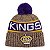 Gorro New Era Knit Tri Color Los Angeles Kings Roxo - Imagem 1