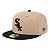 Boné New Era 5950 Eg Chicago White Sox Bege e Preto - Imagem 1
