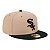 Boné New Era 5950 Eg Chicago White Sox Bege e Preto - Imagem 3