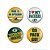 4 Bottons Pins Green Bay Packers NFL - Imagem 1