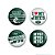 4 Bottons Pins New York Jets NFL - Imagem 1