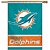 Bandeira Vertical 70x100 Logo Team Miami Dolphins - Imagem 1