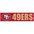 Adesivo Faixa Bumper Strip 30x7,5 San Francisco 49ers - Imagem 1