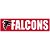Adesivo Faixa Bumper Strip 30x7,5 Atlanta Falcons - Imagem 1
