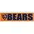 Adesivo Faixa Bumper Strip 30x7,5 Chicago Bears - Imagem 1