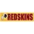 Adesivo Faixa Bumper Strip 30x7,5 Washington Redskins - Imagem 1