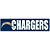 Adesivo Faixa Bumper Strip 30x7,5 Los Angeles Chargers - Imagem 1