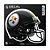Adesivo All Surface Capacete NFL Pittsburgh Steelers - Imagem 1